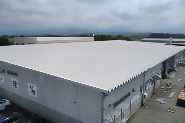 遮熱塗装施工例 施工後