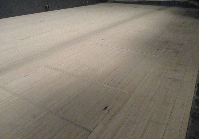 舞台床塗装