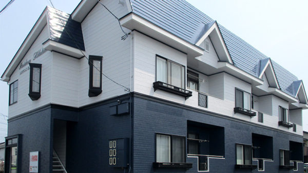 北上市　アパート塗替え工事